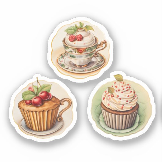 Cupcakes en cups 2 sticker (Voorkant)