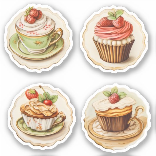 Cupcakes en cups 3 sticker (Voorkant)