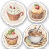 Cupcakes en cups 4 sticker (Voorkant)