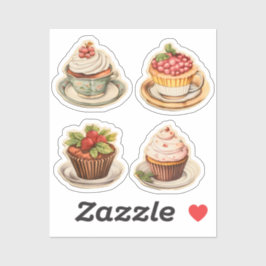 Cupcakes en cups 5 sticker
