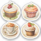 Cupcakes en cups sticker (Voorkant)