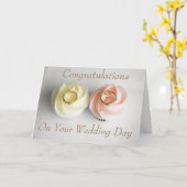 CUPCAKES EN DE GELUKWENSEN VAN HET HUWELIJK VAN KAART (Gele Bloem)