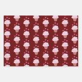 Cupcakes en harten Collectie Inpakpapier Vel (Voorkant 3)