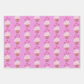 Cupcakes en harten Collectie Inpakpapier Vel (Voorkant 2)