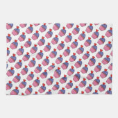 Cupcakes en harten theedoek (Horizontaal)