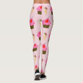 Cupcakes en Ice Cream-Leggings Leggings (Achterkant)