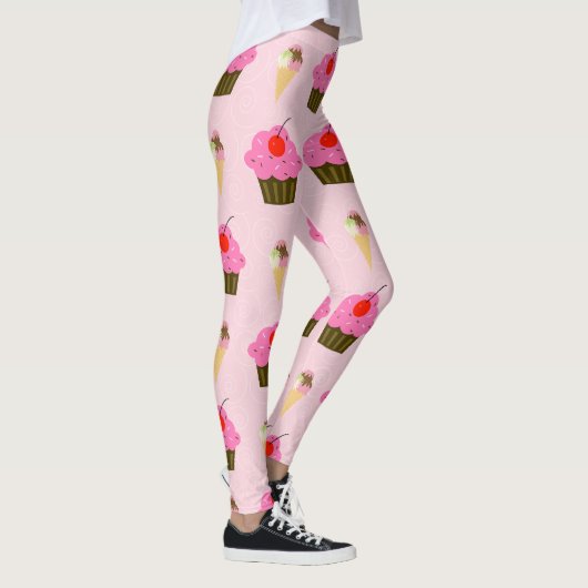 Cupcakes en Ice Cream-Leggings Leggings (Rechts)