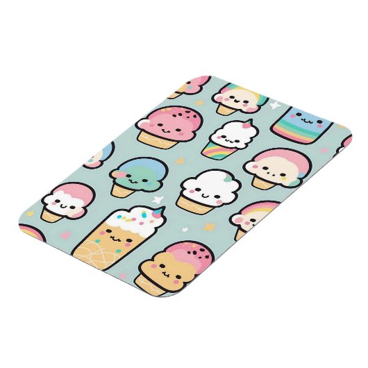 Cupcakes en ijs magneet (Linkerzijde)