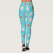 Cupcakes en ijs zoet schattig ontwerp leggings (Achterkant)