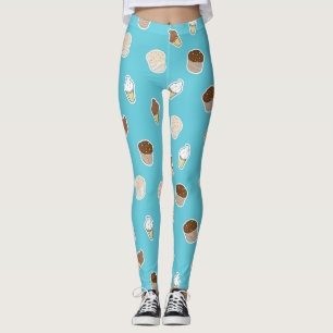Cupcakes en ijs zoet schattig ontwerp leggings