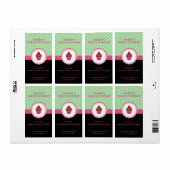  cupcakes en koekjes poka stikt roze etiket (Full Sheet)
