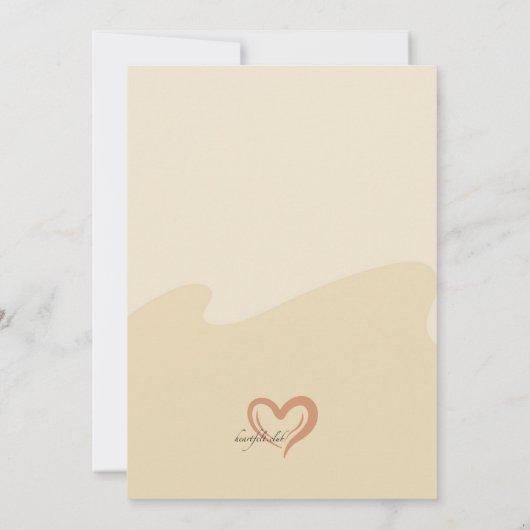 Cupcakes en koffie-uitnodiging kaart (Achterkant)