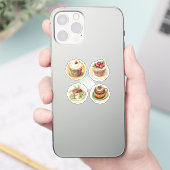 Cupcakes en kopjes 12 sticker (Telefoon)
