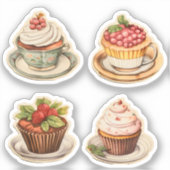 Cupcakes en kopjes 5 sticker (Voorkant)