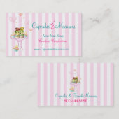 Cupcakes en Macarons Visitekaartje (Voorkant / Achterkant)