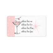 Cupcakes en Martinis Etiket (Voorkant)