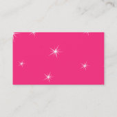 Cupcakes en Martinis in Hot Pink Visitekaartje (Achterkant)