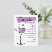 Cupcakes en Martinis! Kaart (Staand voorkant)