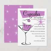 Cupcakes en Martinis! Kaart (Voorkant / Achterkant)
