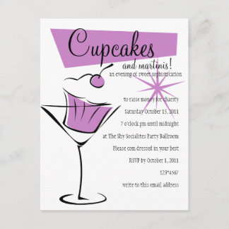 Cupcakes en Martinis! Kaart