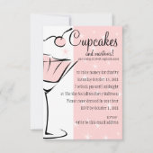 Cupcakes en Martinis Kaart (Voorkant)