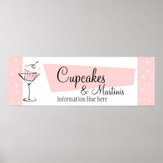 Cupcakes en Martini's! Poster