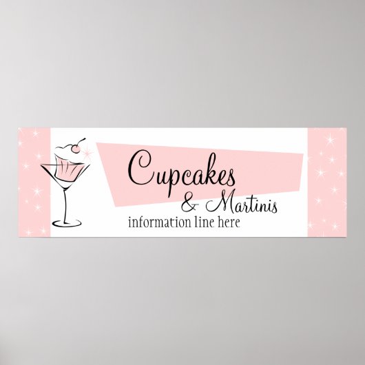 Cupcakes en Martini's! Poster (Voorkant)