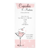 Cupcakes en Martinis! Reclamekaart (Voorkant)