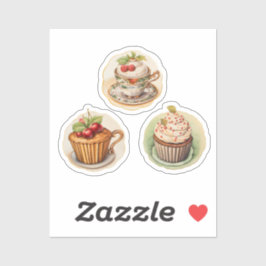 Cupcakes en mokken 2 sticker