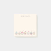 Cupcakes en naam post-it® notes (Voorkant)