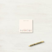 Cupcakes en naam post-it® notes (Op bureau)
