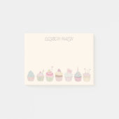 Cupcakes en naam post-it® notes (Voorkant)