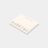 Cupcakes en naam post-it® notes (Schuin)
