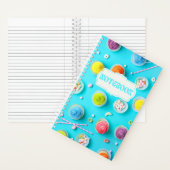 Cupcakes en Snoepjes Kleurrijk Helder Notitieboek (Binnen)
