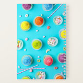 Cupcakes en Snoepjes Kleurrijk Helder Notitieboek (Achterkant)