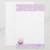 Cupcakes en sterren briefpapier (Voorkant / Achterkant)