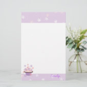 Cupcakes en sterren briefpapier (Staand voorkant)