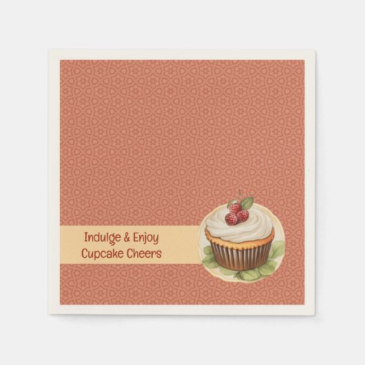 CupCakes en stippen Servet (Voorkant)