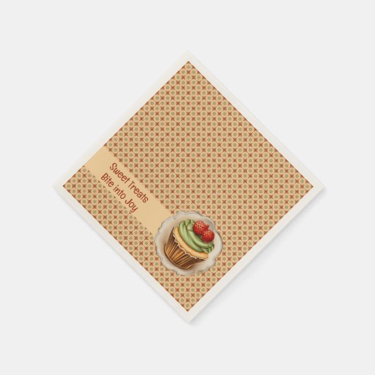 CupCakes en stippen Servet (Hoek)