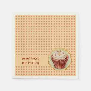 CupCakes en stippen Servet