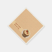 CupCakes en stippen Servet (Hoek)