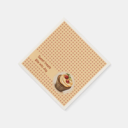CupCakes en stippen Servet (Hoek)