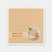 CupCakes en stippen Servet (Voorkant)