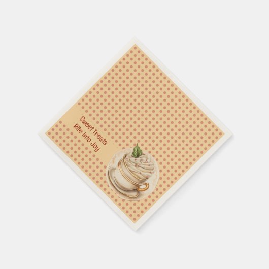 CupCakes en stippen Servet (Hoek)