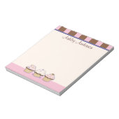 Cupcakes en Stripes, persoonlijk Notitieblok (Linkerzijde)