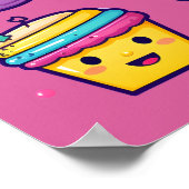Cupcakes en zoete traktaties poster (Hoek)