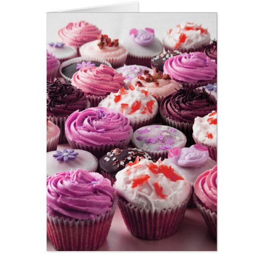 Cupcakes, enkel gebakken en geijpt (Voorkant)