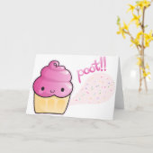 Cupcakes Fart Sprinkles Kaart (Gele Bloem)