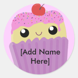 Cupcakes Fart Sprinkles Ronde Sticker