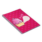 Cupcakes Fart Sprinkles Roze Notitieboek (Rechterzijde)